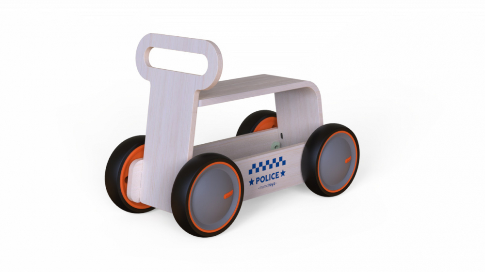 MamaToyz Politie DriveMe Wood 3 in 1 - imagine 4
