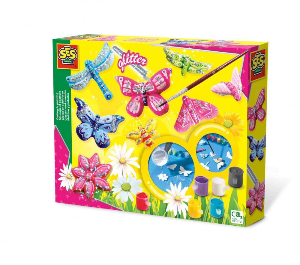 Set Fluturi Sclipici Ses Creative - Creativitate