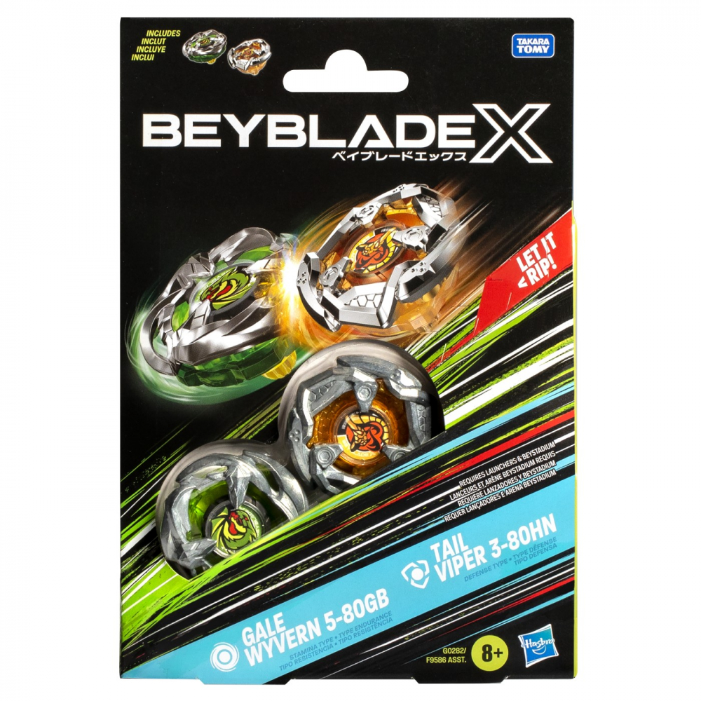 Beyblade X Set Duo Tail Viper & Gale Wyvern Hasbro