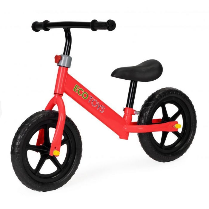 Bicicleta Fară Pedale Ecotoys Roșu, Scaun Reglabil - imagine 2