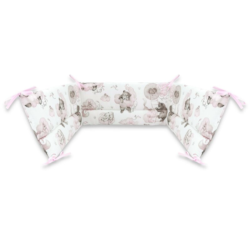Qmini Aparatoare Patut Siguranta Teddy Bear Pink