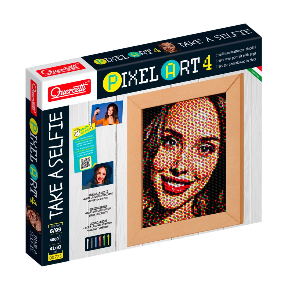 Quercetti Pixel Art 4 - Creați Selfie-uri Mozaic