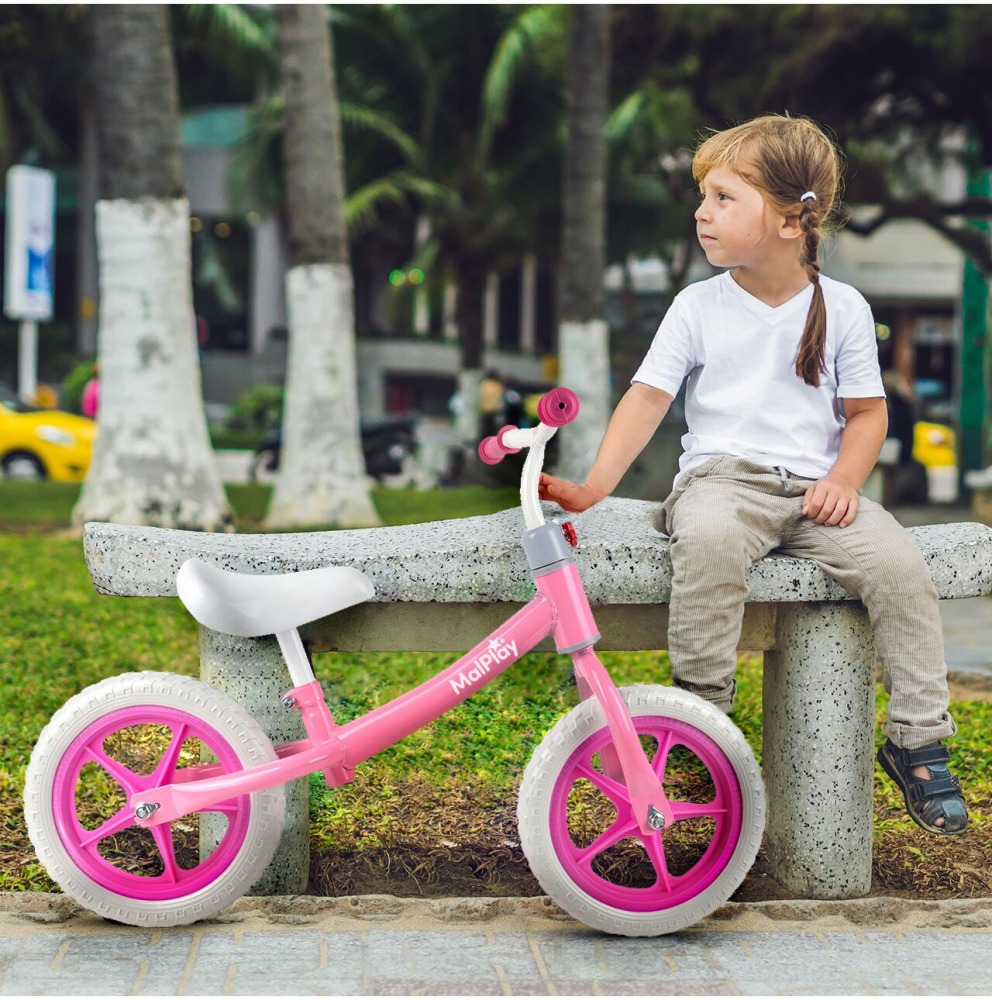 Bicicleta Fără Pedale Malplay Push Sport Roz, 12 Inch - imagine 9