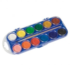 Set Acuarele Heutink 12 Culori + Pensulă