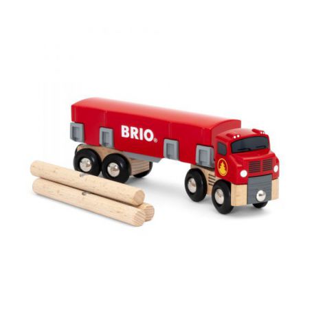 Camion cu Cherestea Brio 33657 | Jucărie Lemn - imagine 4