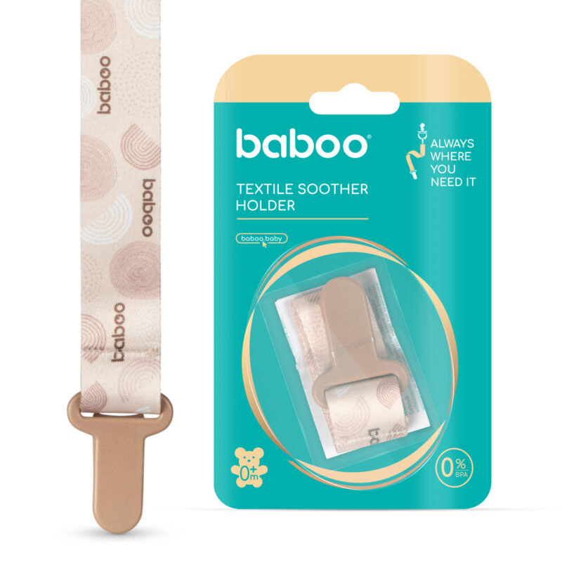 Suport textil suzetă Baboo Piersica - Practic și igienic - imagine 2