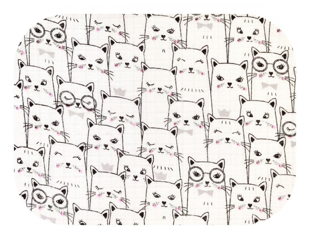 Scutec Muselina Tetra Egakids, 70x80 cm, Model Kittens - imagine 2