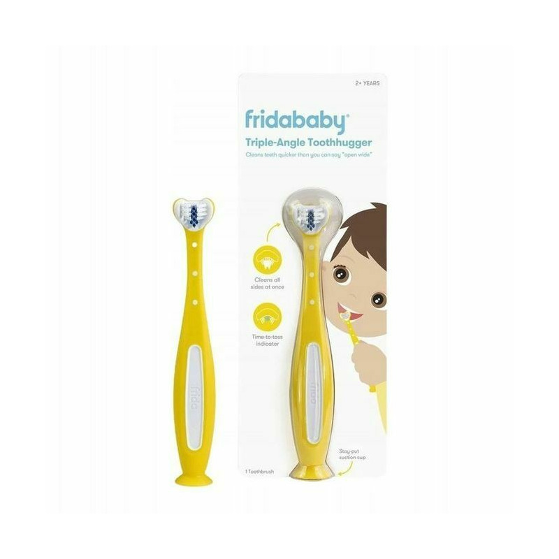 Periuță Fridababy Cap 3D Curățare Eficientă Galben