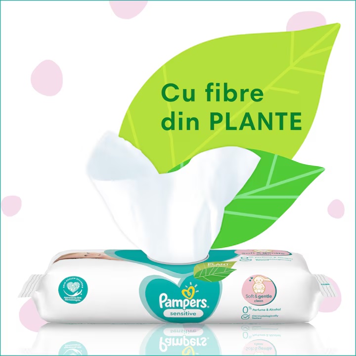 Servetele Pampers Sensitive 480 buc - imagine 7