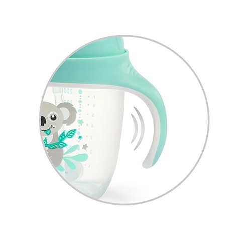 Cana cu pai Babyono 240 ml Verde - imagine 3