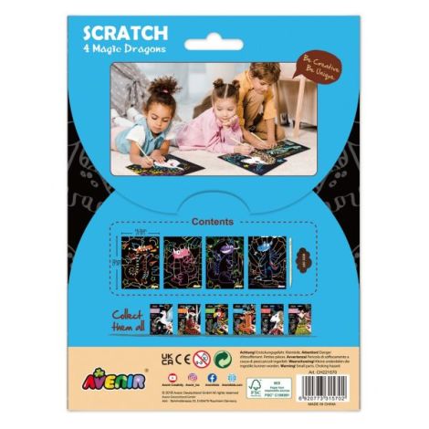 Set Scratch Art Dragoni Magici Avenir | Creativitate - imagine 5