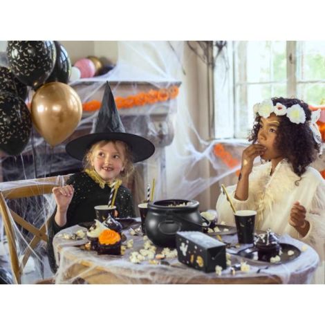 Farfurii Halloween Pisica Neagra | Party deco 6 buc - imagine 3