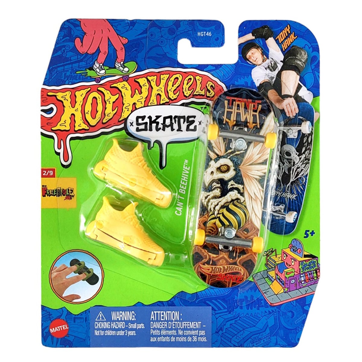 Set Skateboard Hot Wheels Tony Hawk Freestyle
