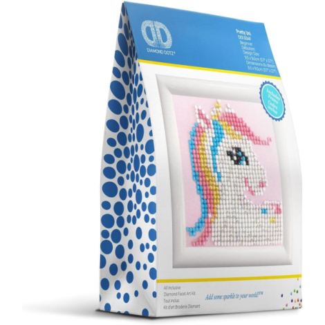 Pretty Uni Diamond Dotz Tablou Unicorn Creativ - imagine 2