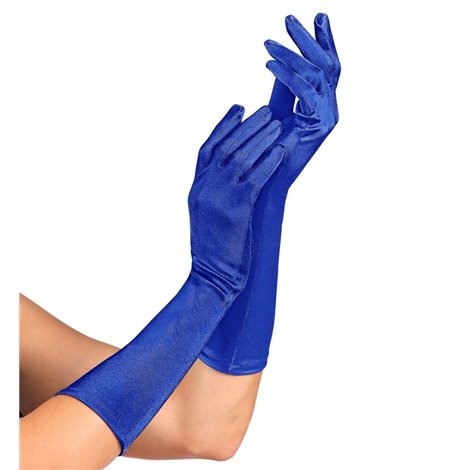 Mănuși Lycra Satin Albastre Widmann | Eleganță Carnaval
