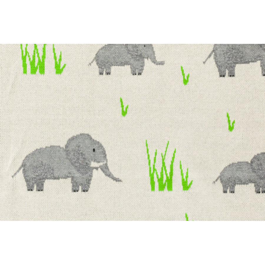 Paturica Tricotată Fillikid Elephant, 100x85cm - imagine 3