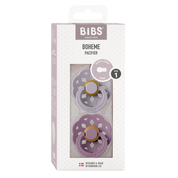 Set 2 Suzete BIBS Bohome Latex, 0+ Luni - imagine 2