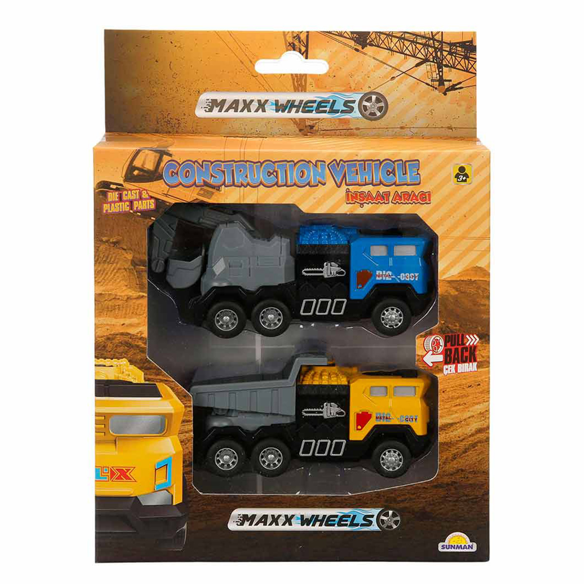 Set 2 Vehicule Constructie Maxx Wheels