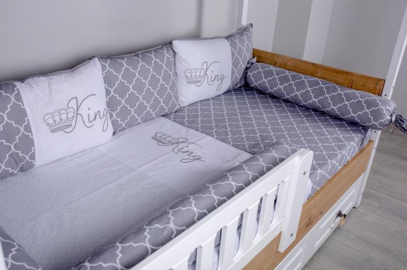 Lenjerie Montessori Mykids 8 piese - Confort Premium