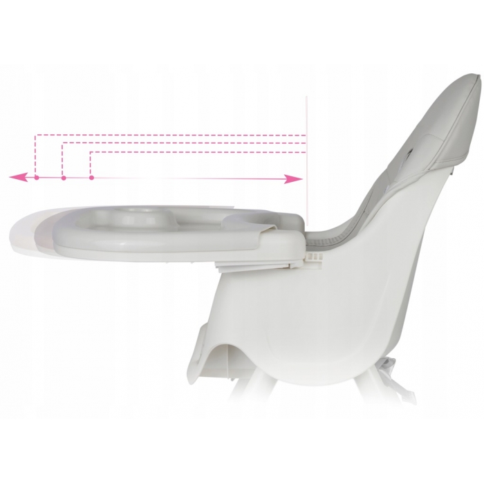 Scaun de masa 3in1 Ricokids Milo, Gri, Transformabil - imagine 2