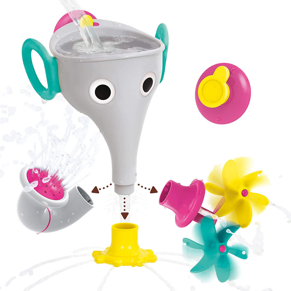 Jucarie baie Yookidoo Trompa Elefant Gri +18 luni - imagine 7
