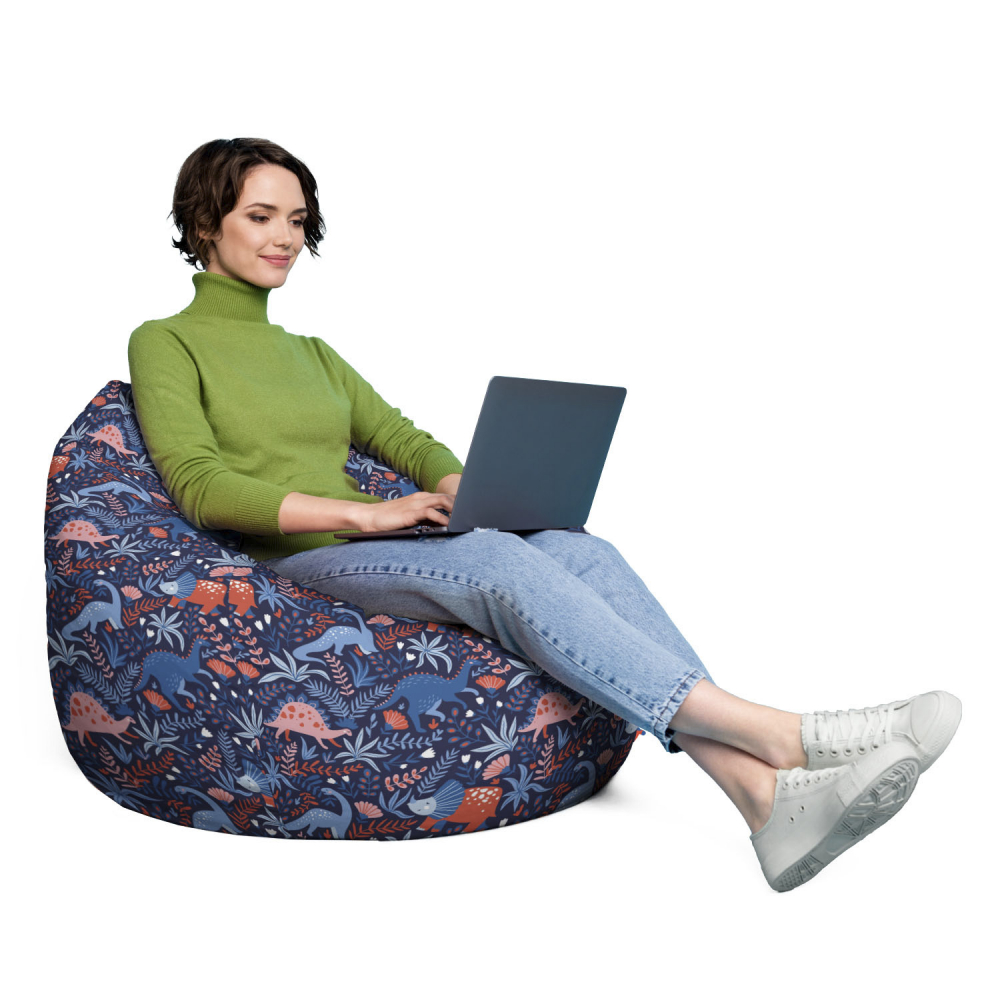 Husă Puf Para XL Dinozauri Nocturni Updeco - imagine 4