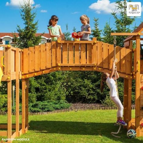 Fungoo Rainbow Fortress, Spatiu de Joaca din Lemn - imagine 6