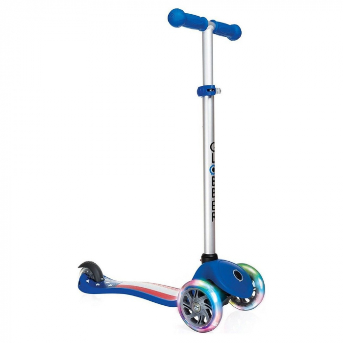 Trotineta Globber Primo Lights Fantasy, Albastra