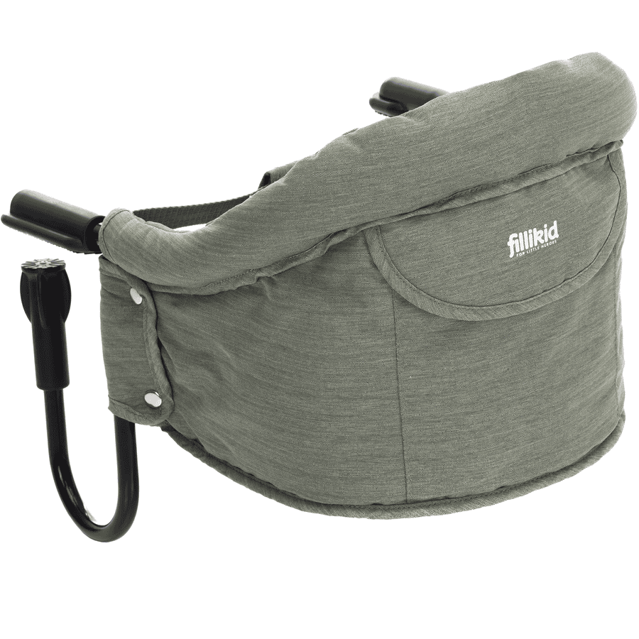 Scaunel masă portabil Fillikid Flexi Green Melange - imagine 6