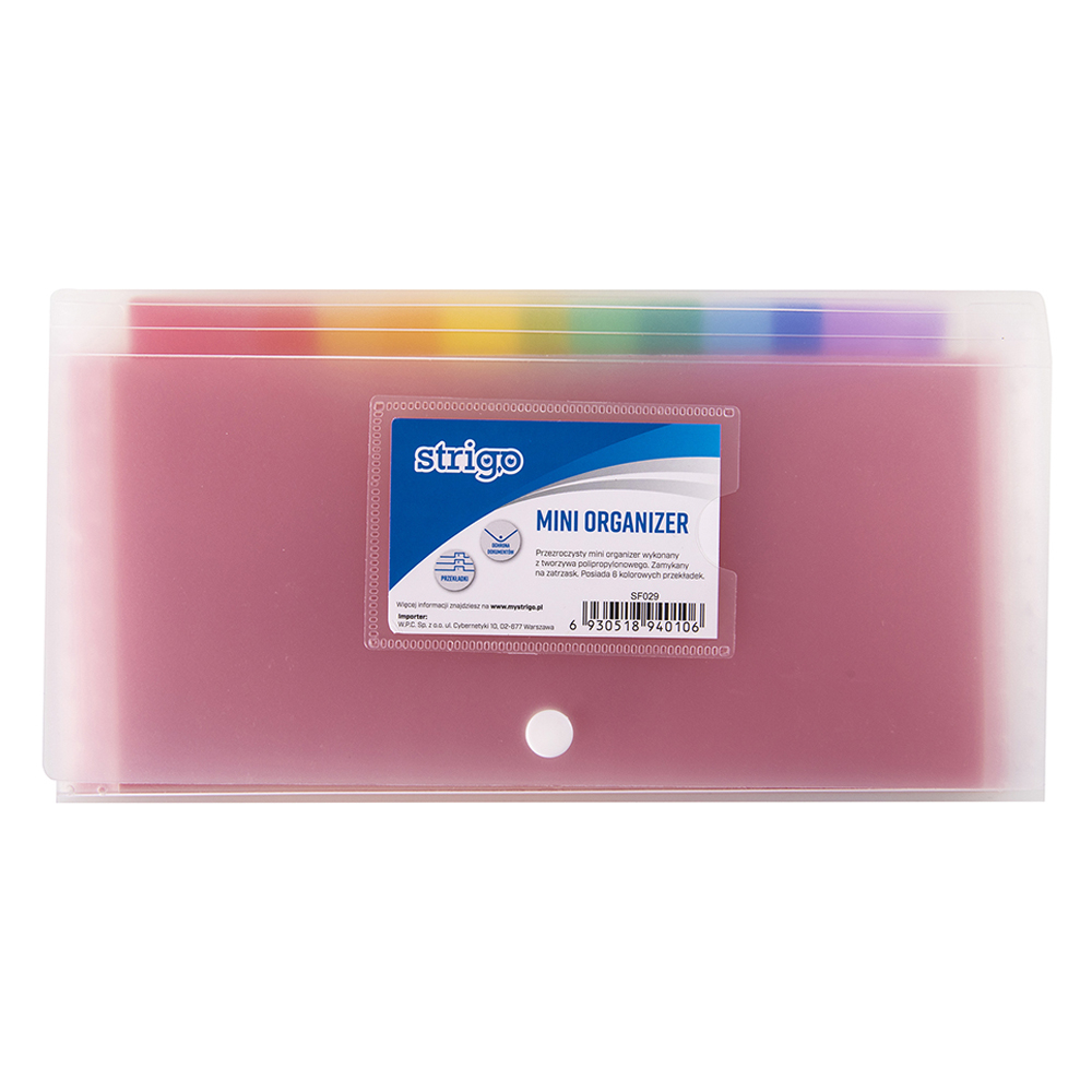 Mapa Organizare 6 Compartimente Colorate Strigo