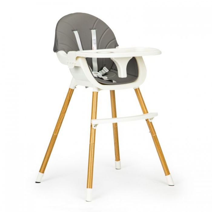 Scaun de masa 2 in 1 Ecotoys HA-004, Reglabil, Gri - imagine 5