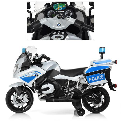 Motocicleta Electrică BMW Poliție 12V Copii - imagine 4