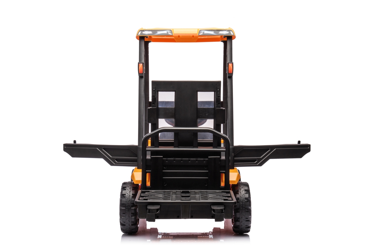 Tractor Stivuitor JCB Electric Galben pentru Copii - imagine 3