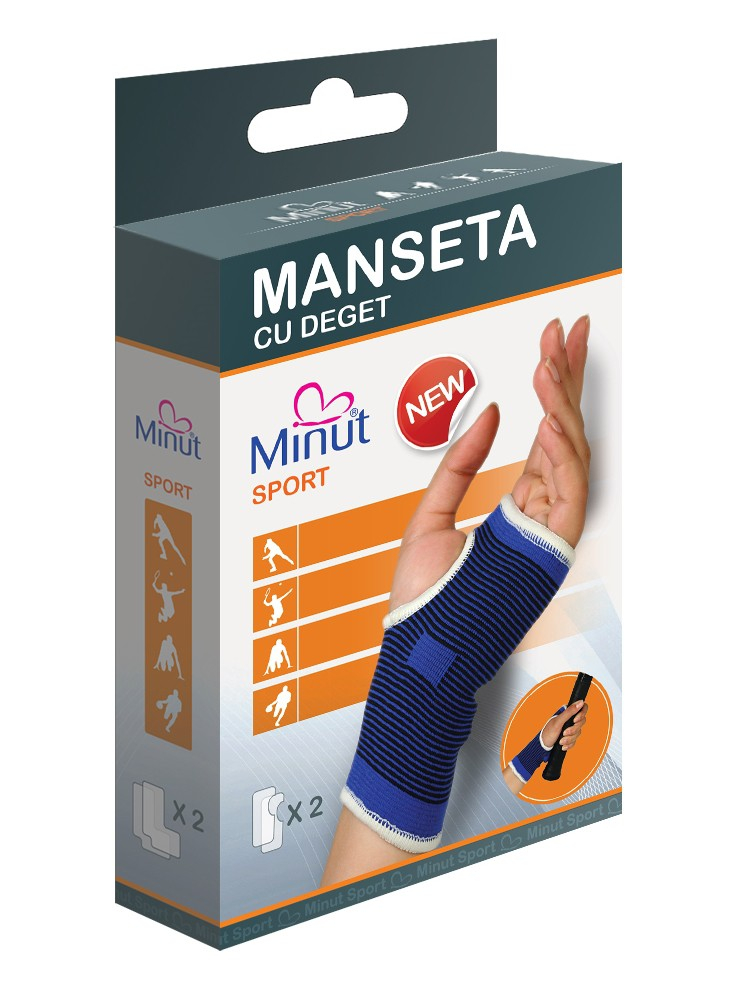 Manseta Elastica cu Deget Minut L - Suport