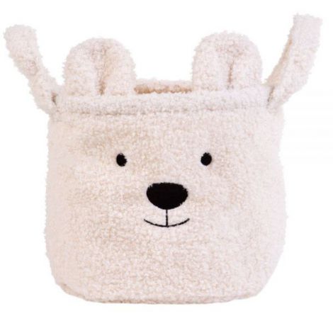 Cos Depozitare Childhome Teddy Alb | Bebelusi