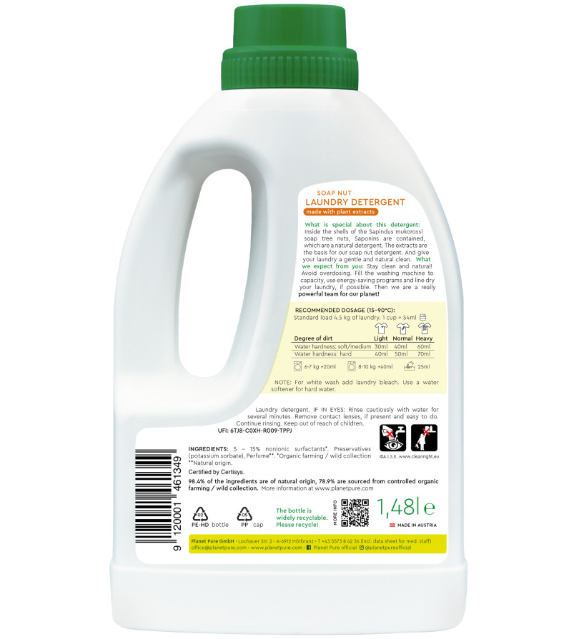 Detergent Bio Planet Pure Nuci de Sapun 1.48L