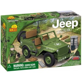 Set Construcție Jeep Willys MB Verde COBI