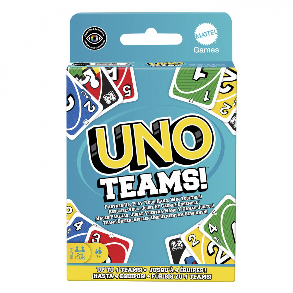 UNO Teams Mattel - Joc Cooperativ în Echipe