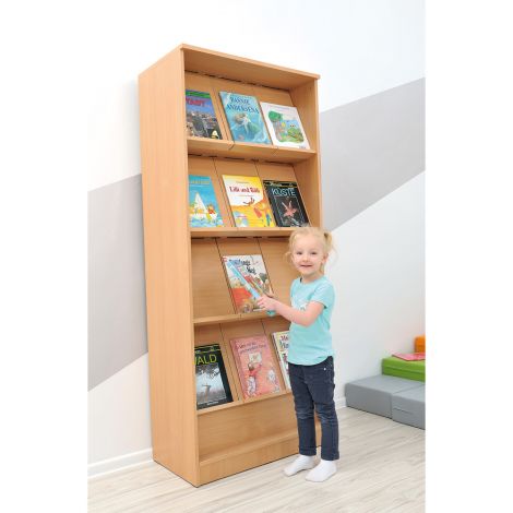 Biblioteca Moje bambino cu rafturi inclinate - imagine 3