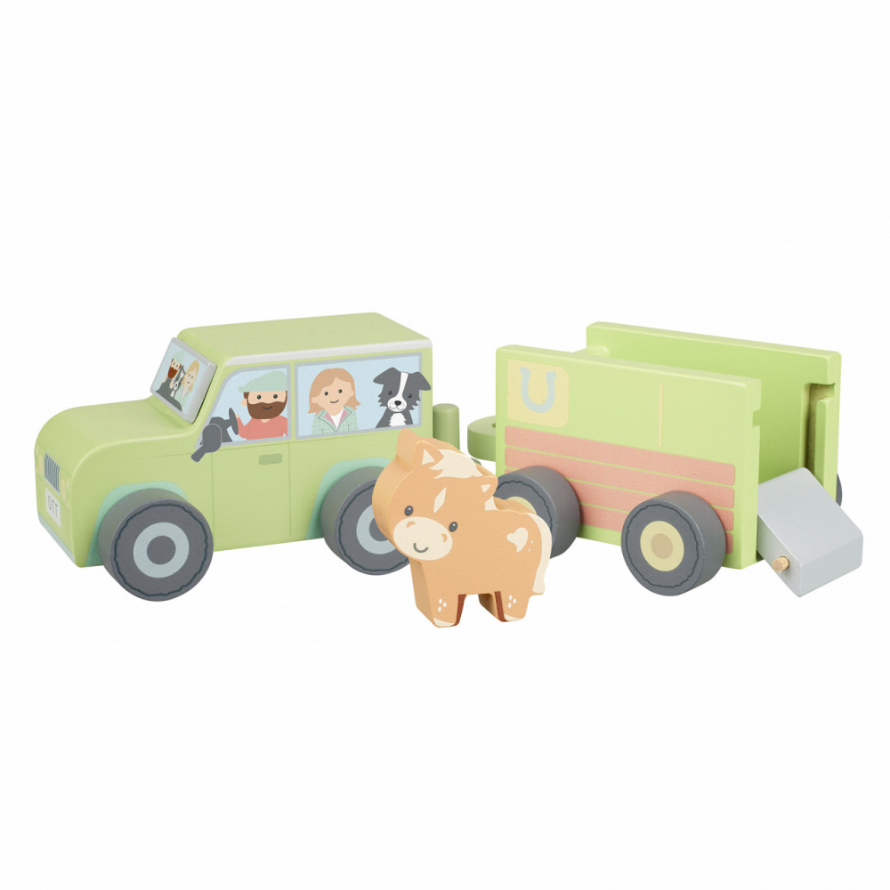 Camion Lemn Transport Animale Orange Tree Toys