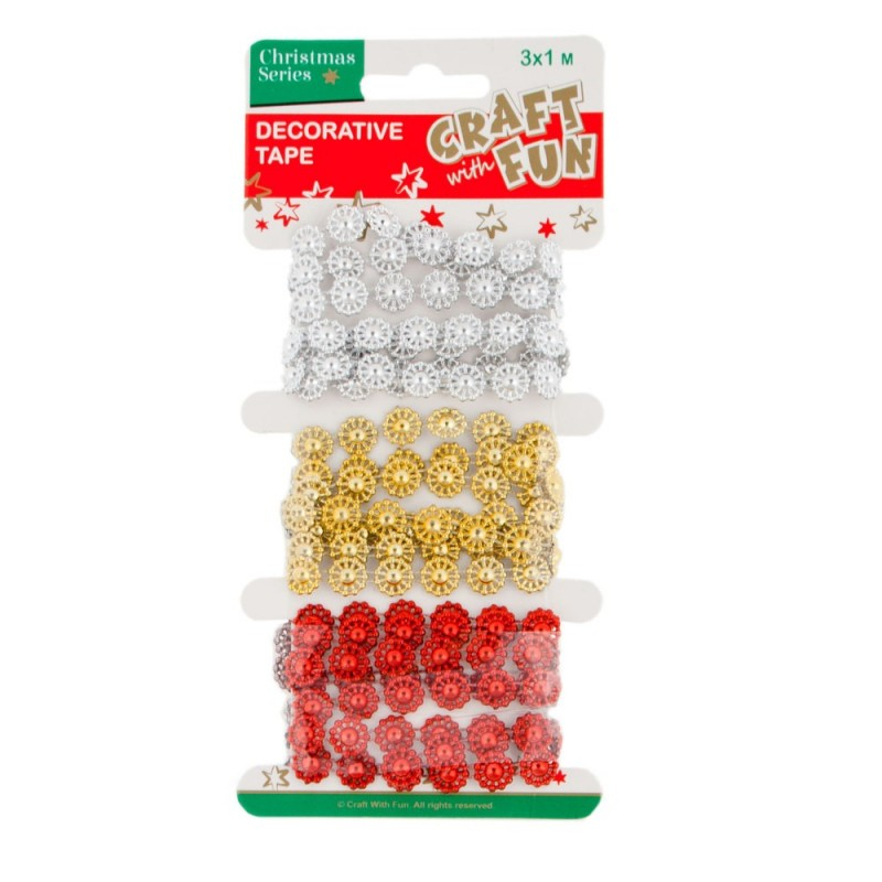 Set 3 Benzi Decorative Fulgi de Nea | Craft with Fun