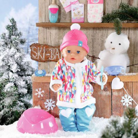 Baby Born Papusă Interactivă cu Hăinuțe de Iarnă Zapf - imagine 2