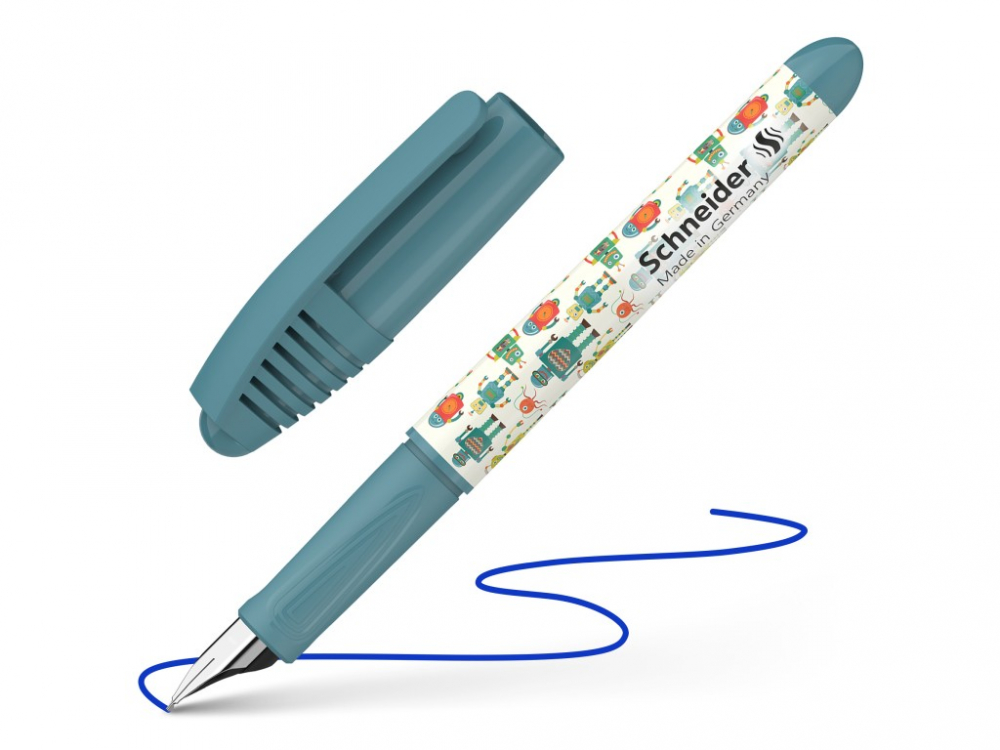 Stilou Schneider Zippi, Mini, Verde-Albastrui