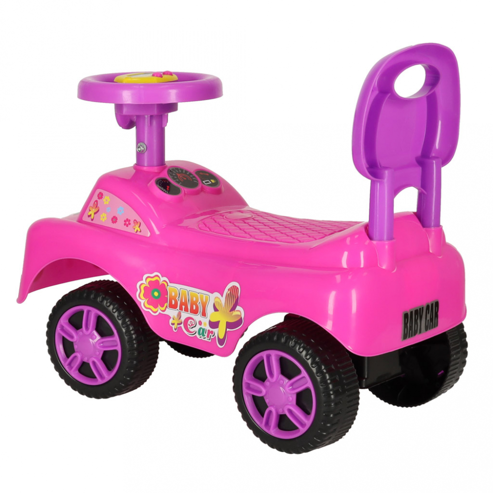Mașinuță Ikonka Pink Fără Pedale, 1-3 Ani - imagine 5