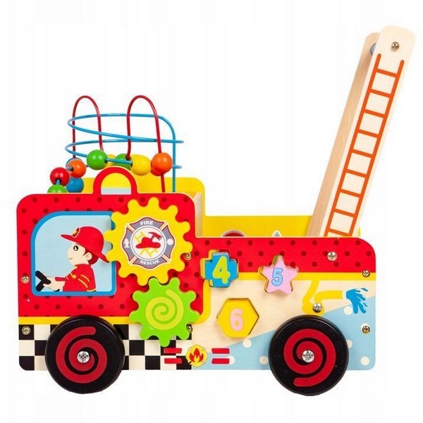 Antemergător Pompieri Ecotoys | Educativ și Multicolor - imagine 4