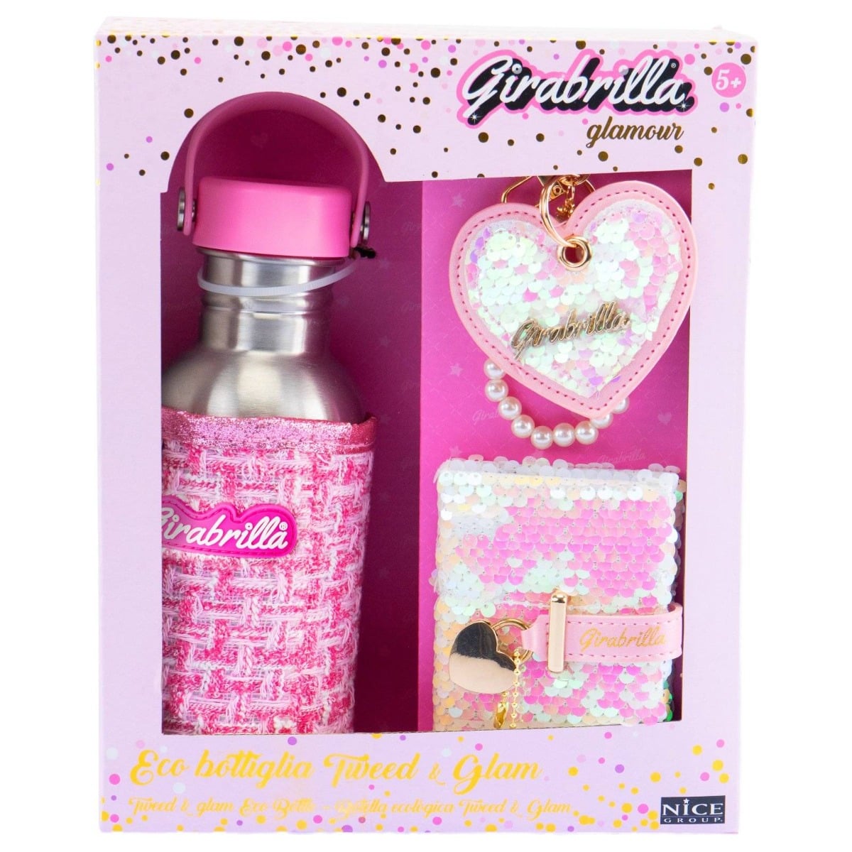 Set Glamour Tweed Nice - Sticla si Accesorii Premium
