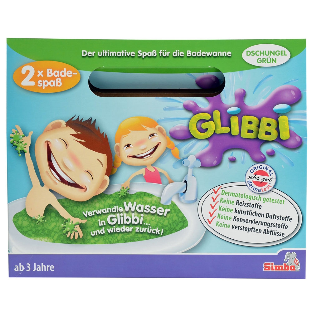 Pudră de baie Simba Glibbi Verde | Baie distractivă - imagine 7