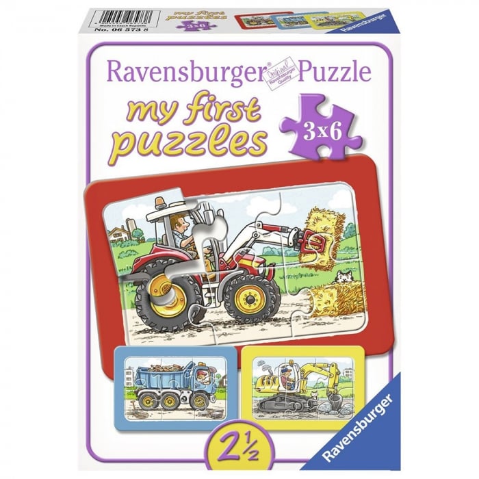 Puzzle Ravensburger Utilaje - Joc Educativ Copii