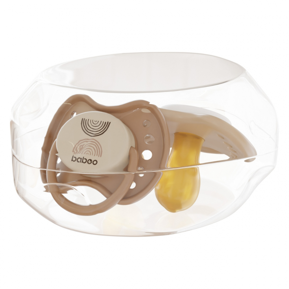 Suzete Rotunde Baboo Calmy Latex 0 luni+ - imagine 2