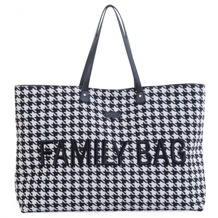 Geanta Childhome Family Bag Negru Resigilată Spațioasă